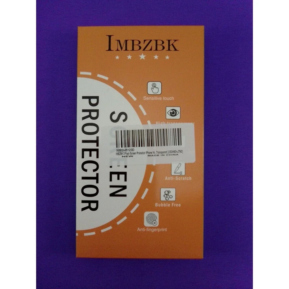 Imbzbk 3 Pack IPhone 14 Screen Protector